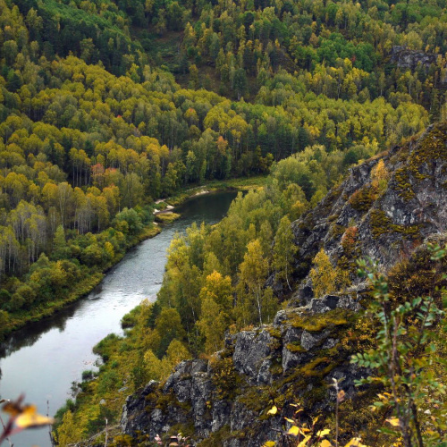 Бердские скалы и водопады