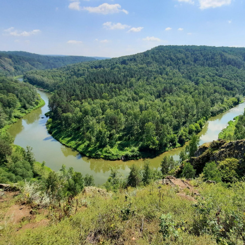 Бердские скалы, водопад Бучило, Ложок