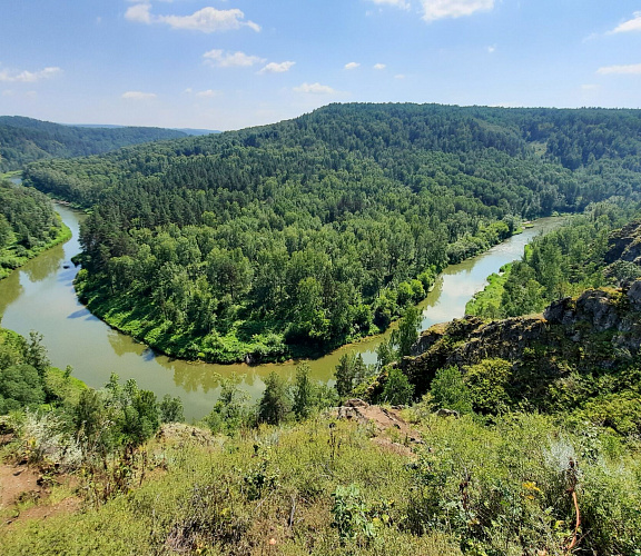 Бердские скалы, водопад Бучило, Ложок