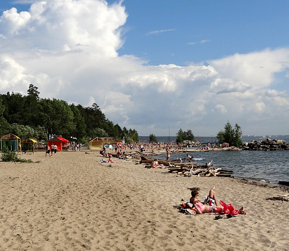 Пляж парка отдыха «Звезда»