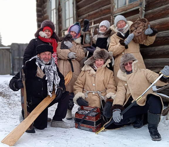 Юрт-Акбалык. На санях по зимнему лесу